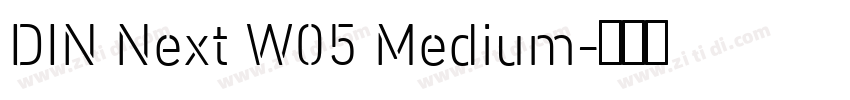 DIN Next W05 Medium字体转换